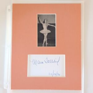 Maria Tallchief Autograph